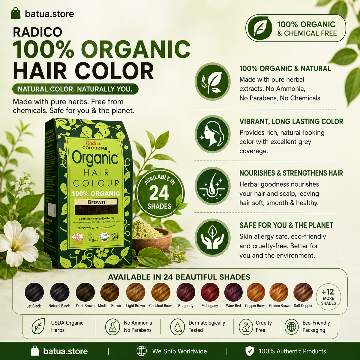 Radico Colour Me Organic Hair Color: Natural Colour for Beautiful Hair