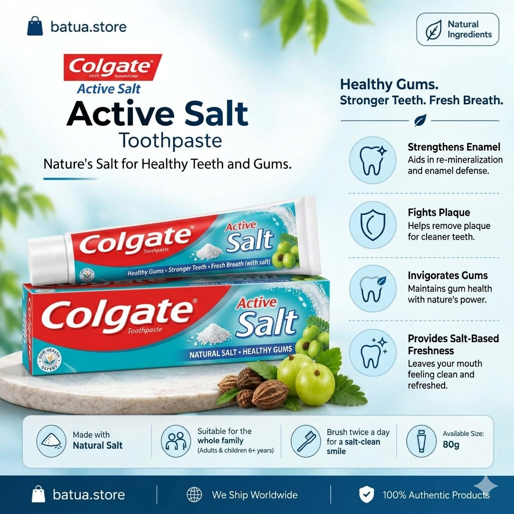 Colgate Active Salt Toothpaste - Fresh and Clean Oral Care
