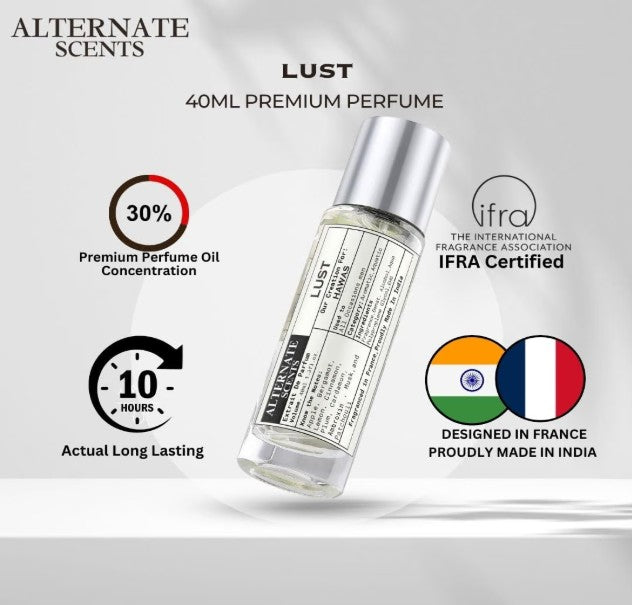 Alternate Scents LUST Long Lasting 40ML Perfume For Men