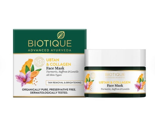 Biotique Ubtan & Collagen Face Mask 50g