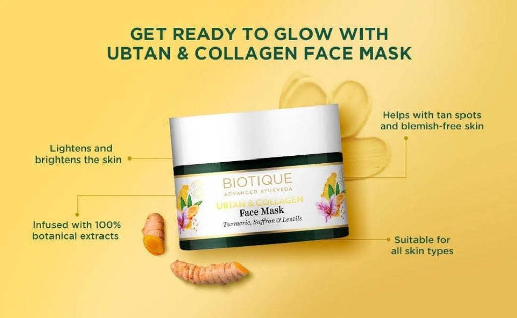 Biotique Ubtan & Collagen Face Mask 50g