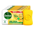 Dettol Lime Cool Bathing Soap Bar with 2x Menthol - 100 gm - Set of 4