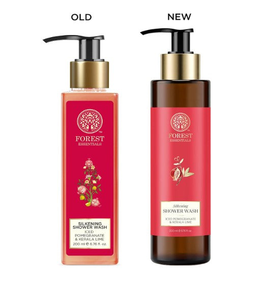 Forest Essentials Shower Wash Iced Pomegranate & Kerala Lime 200ml