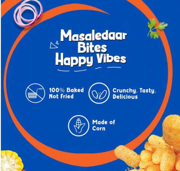 Fun Flips Baked & Crunchy Masala Puffs 82g