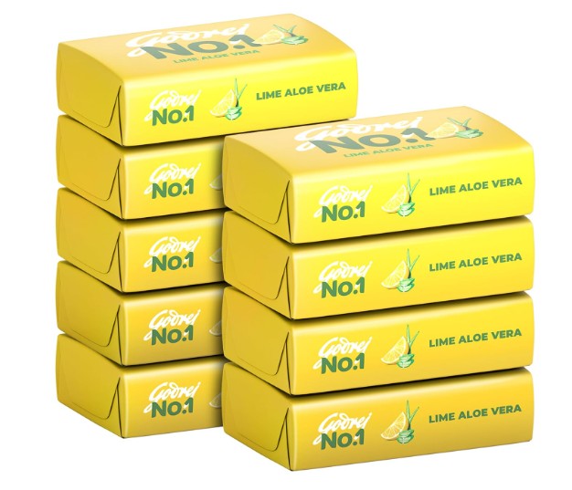 Godrej No.1 Lime & Aloe Vera – Pack of 9 (150g each)