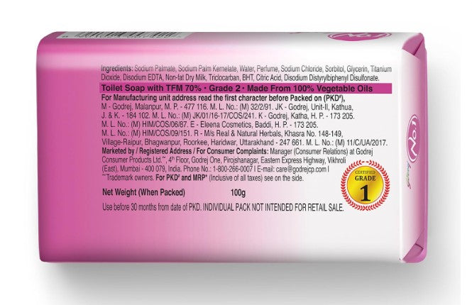 Godrej No.1 Jasmine Soap (100g), Pack of 4
