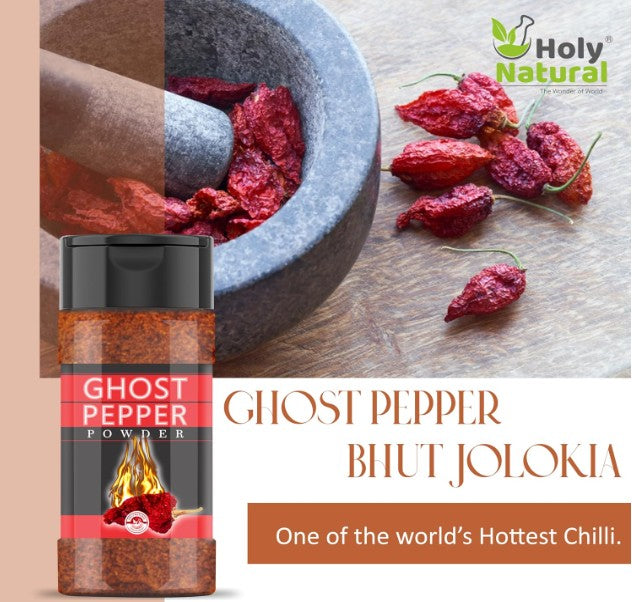 Holy Natural - The Wonder of World Ghost Pepper Powder 100 Gm