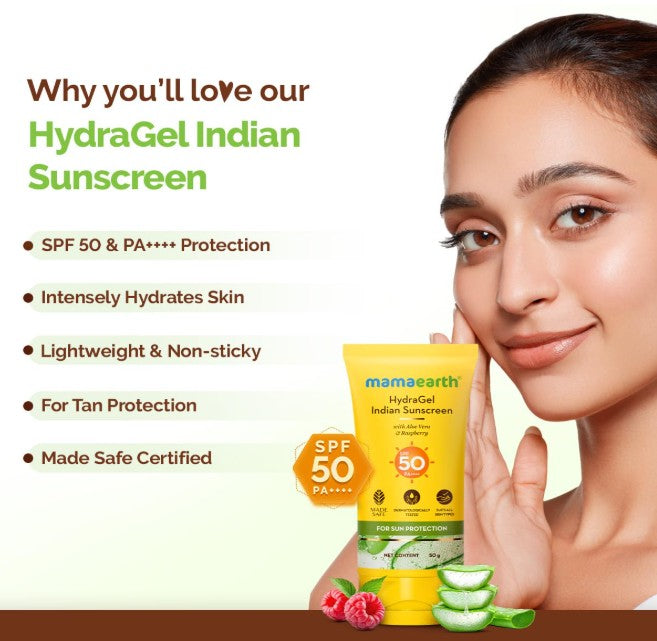 Mamaearth Hydragel Indian Sunscreen 50g