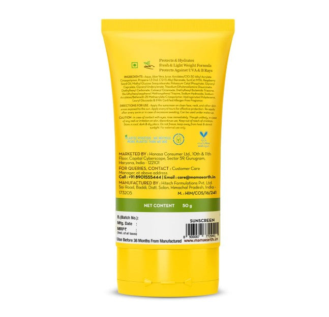 Mamaearth Hydragel Indian Sunscreen 50g