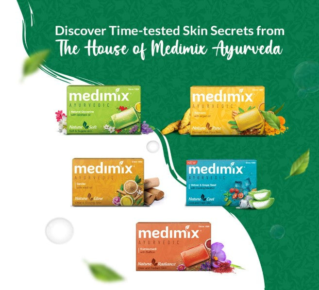 Medimix Ayurvedic Classic 18 Herbs Bathing Soap 125g (Combo Pack of 3) 