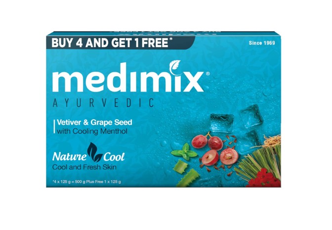 Medimix Ayurvedic Cool Bathing Soap 125Gm (Buy 4 And Get 1 Extra Combo Pack)