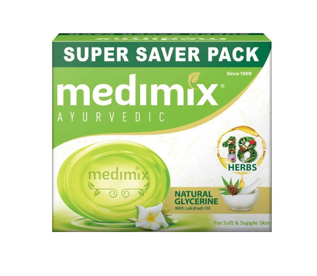Medimix Ayurvedic Natural Glycerine Bathing Soap 125g (Combo Pack of 3) 