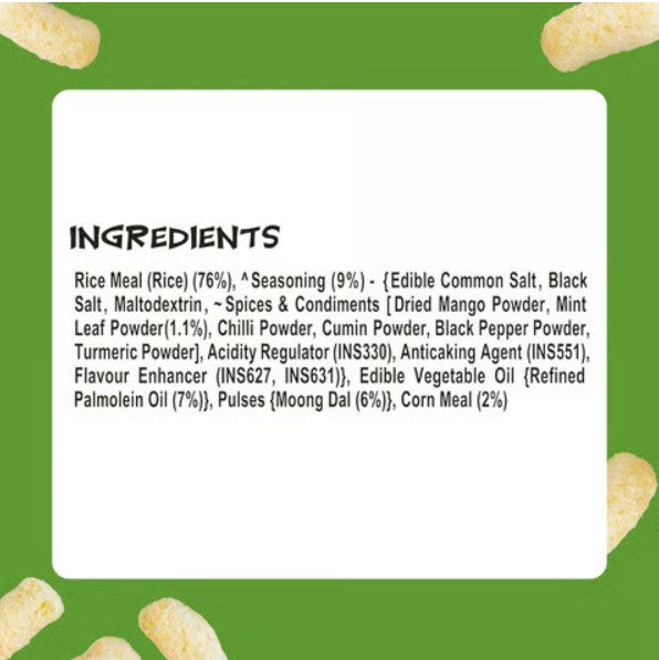 O'Yes Tangy Pudina Puffs 128g