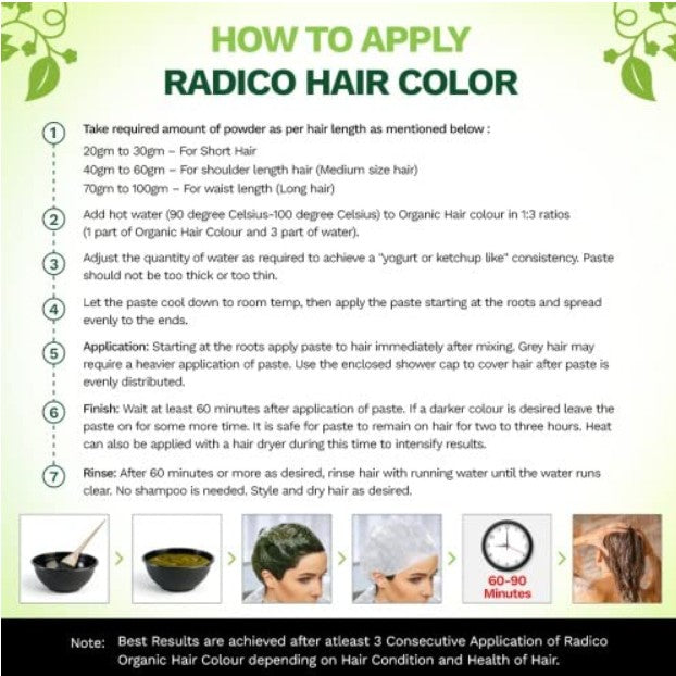 Radico Organic Hair Colour-Burgundy 100g