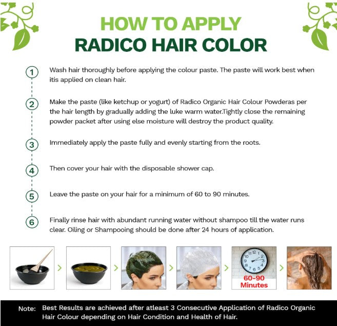 Radico Organic Hair Colour-Dark Brown 100g