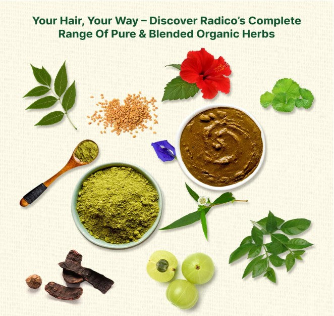Radico Organic Indigo Leaf Powder Hair Color 100g
