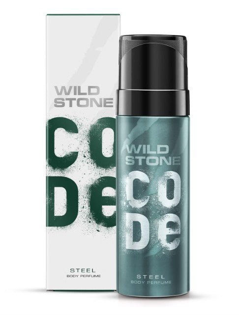 Wild Stone Code Steel Long Lasting No Gas Body Perfume Spray For Men, 150Ml