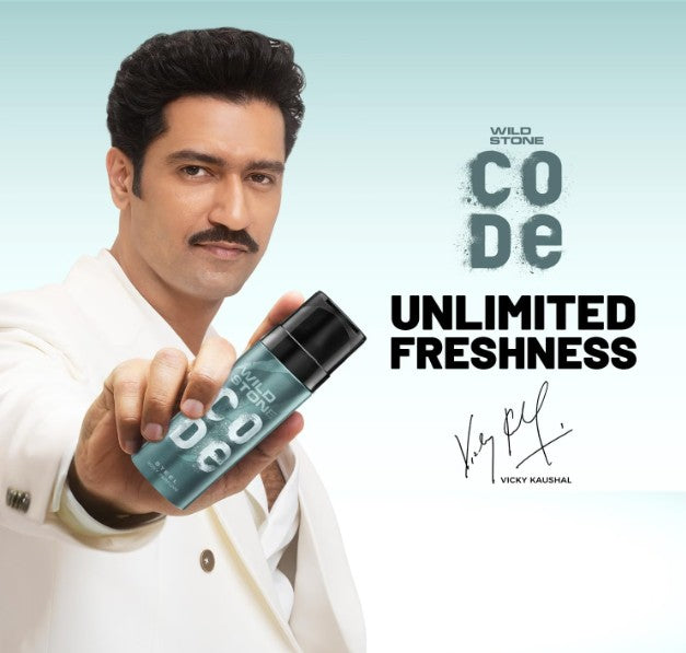 Wild Stone Code Steel Long Lasting No Gas Body Perfume Spray For Men, 150Ml